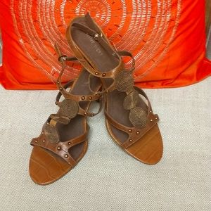 Brown 9West Sandals